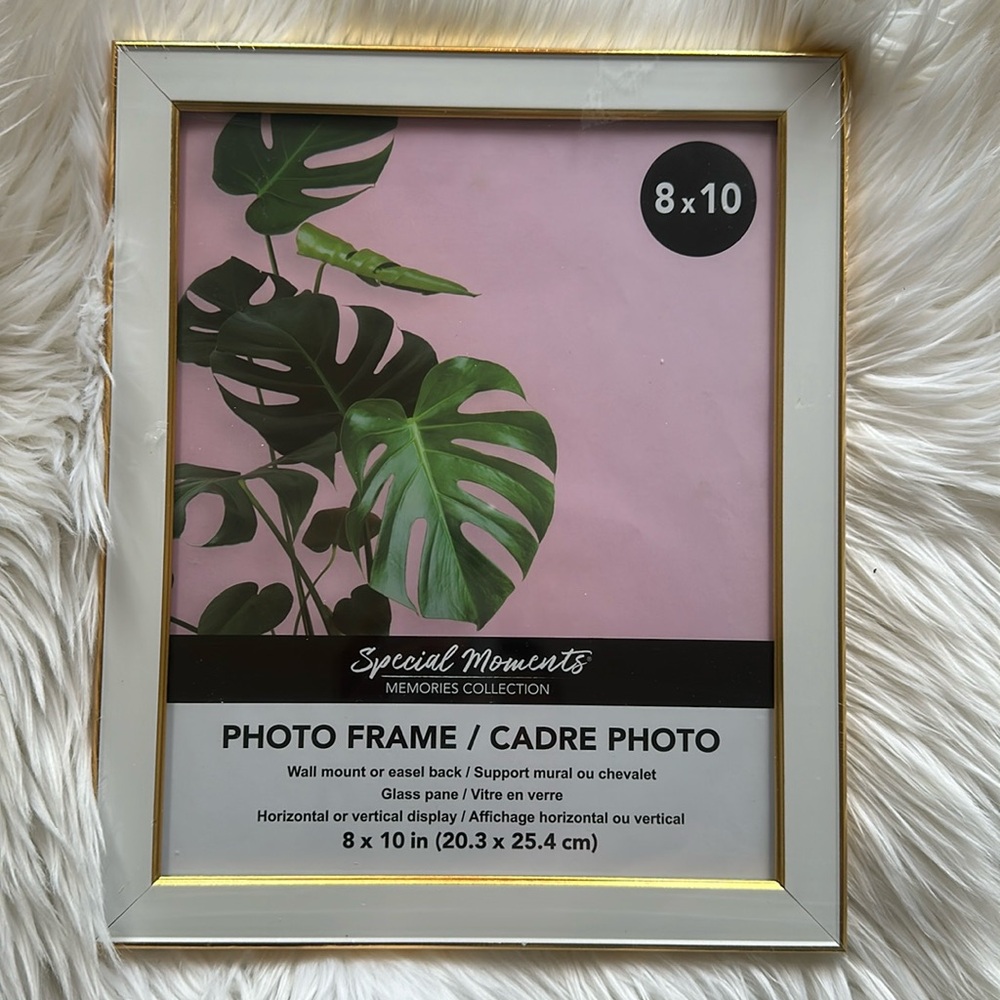 Special Moments White and Gold Picture Frame